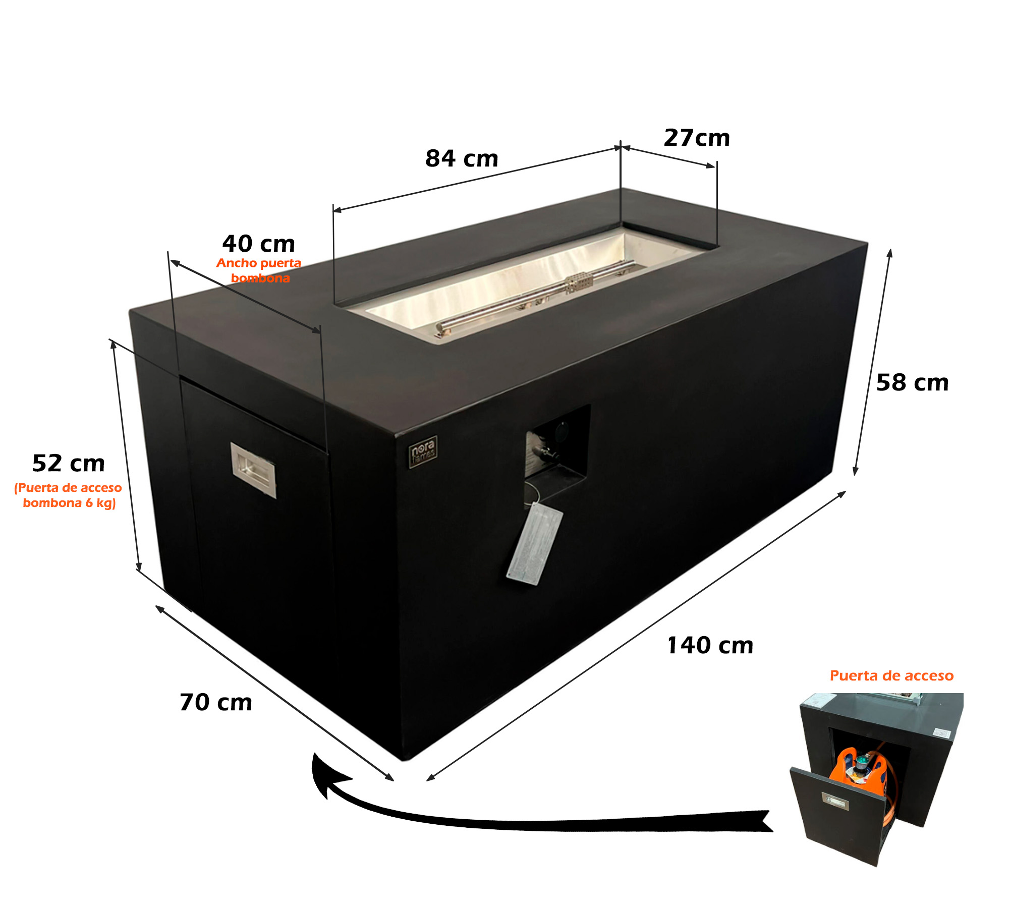 Mesa de exterior composite MISTI LPG - Imagen 6