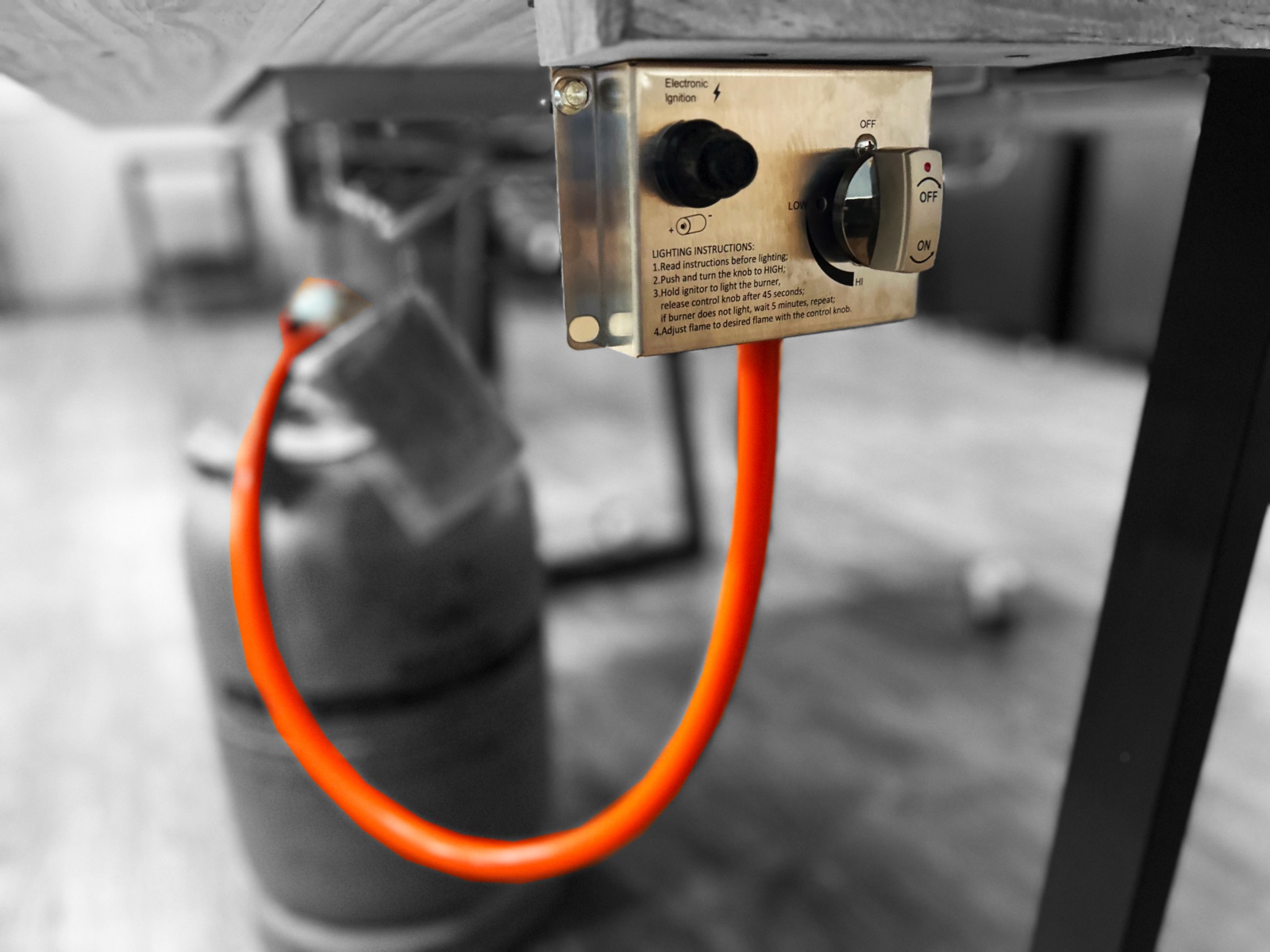Quemador de gas rectangular 950X190 LPG - Imagen 4